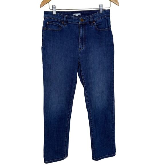 Eileen Fisher Organic Cotton Jeans Medium Wash Ankle Length EUC - Picture 1 of 6